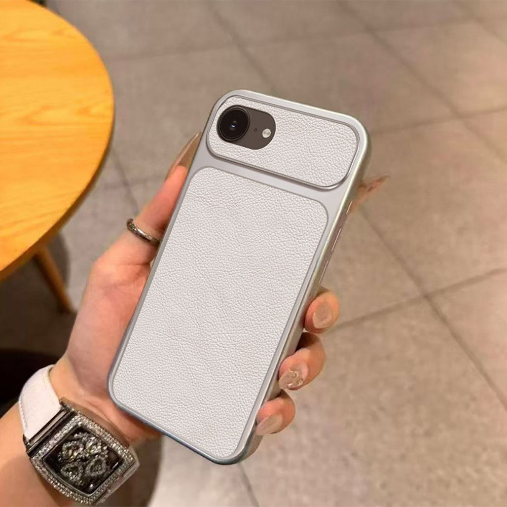 For iPhone 17e / 16e Case PU Leather Texture Shockproof TPU Protective Phone Cover