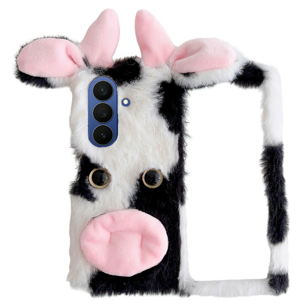 For Samsung Galaxy Z Fold8 Ultra Case Plush Cow Hard PC Protective Phone Cover
