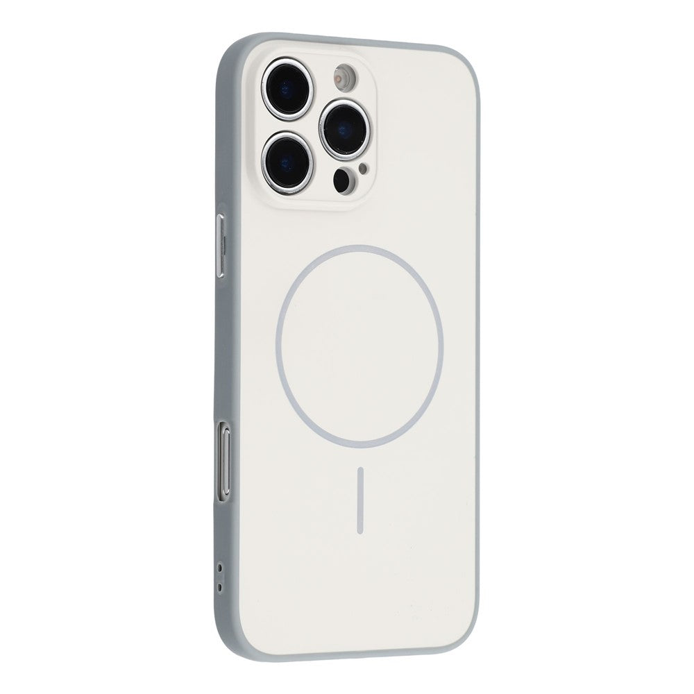 For iPhone 16 Pro Magnetic Case TPU + PC Shockproof Phone Cover with Electroplated Buttons