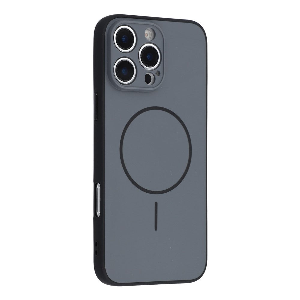 For iPhone 16 Pro Max Magnetic Case TPU + PC Shockproof Phone Cover with Electroplated Buttons