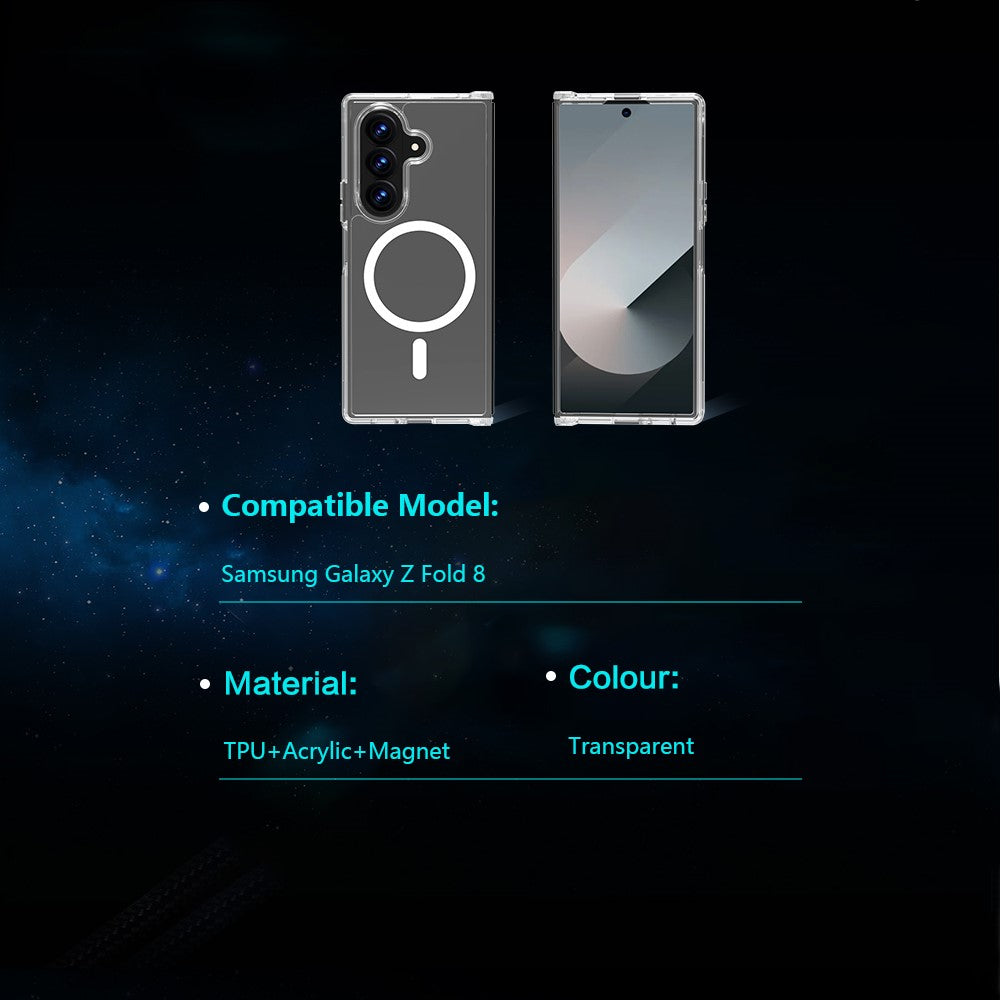 LEREACH TOC Series for Samsung Galaxy Z Fold8 Ultra Magnetic Case TPU + Acrylic Phone Cover