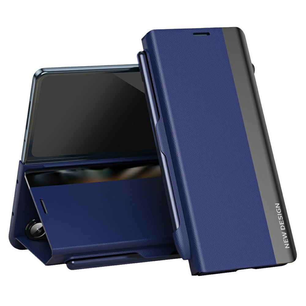 For Samsung Galaxy Z Fold8 Ultra Case Stand Leather Phone Cover with Pen Holder