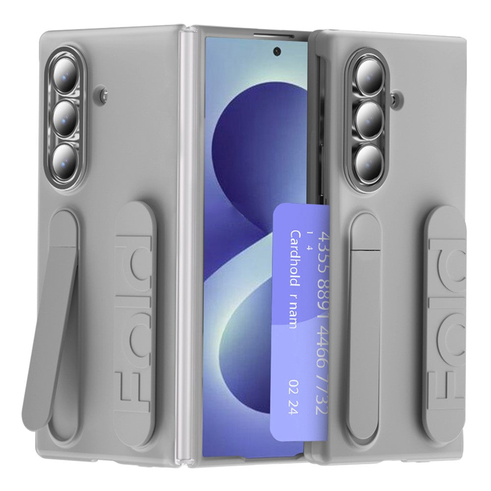 For Samsung Galaxy Z Fold8 Ultra Case Card Slot Kickstand Hinge Protection PC Shockproof Phone Cover