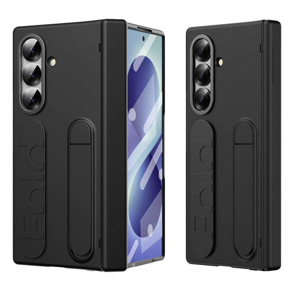 For Samsung Galaxy Z Fold8 Ultra Case Kickstand Wristband PC Phone Cover with Tempered Glass Film