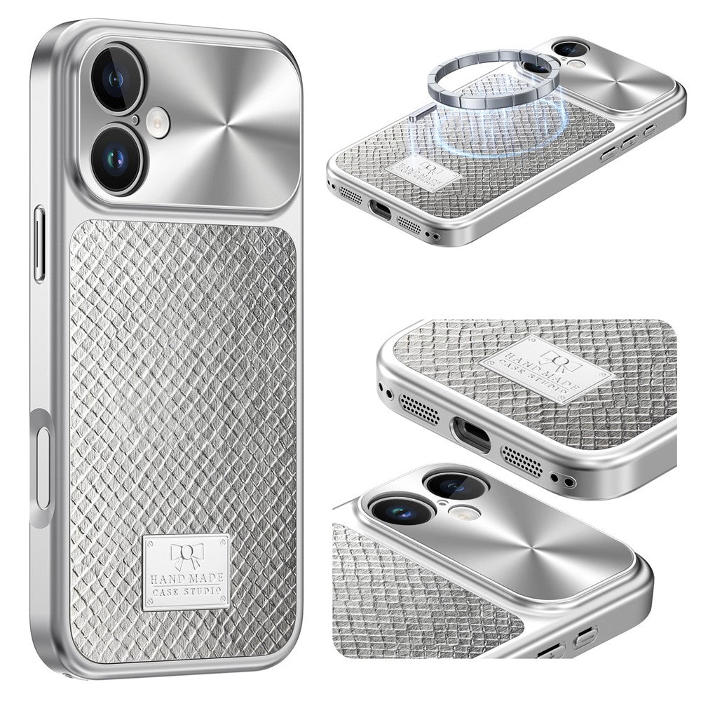 For iPhone 17 Magnetic Case Snake Pattern Anti-Scratch PU Leather + PC + TPU Phone Cover