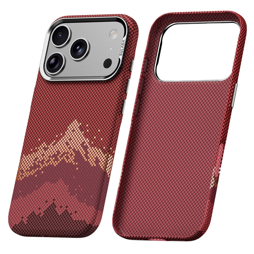 SULADA for iPhone 17 Pro Case Golden Mountain Pattern Skin-Feel Hard PC Slim Phone Cover