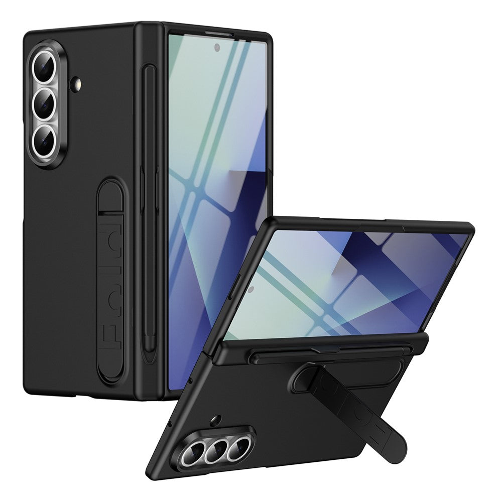 For Samsung Galaxy Z Fold8 Ultra Case Kickstand Hard PC Phone Cover with Tempered Glass Film / Stylus / Pen Slot
