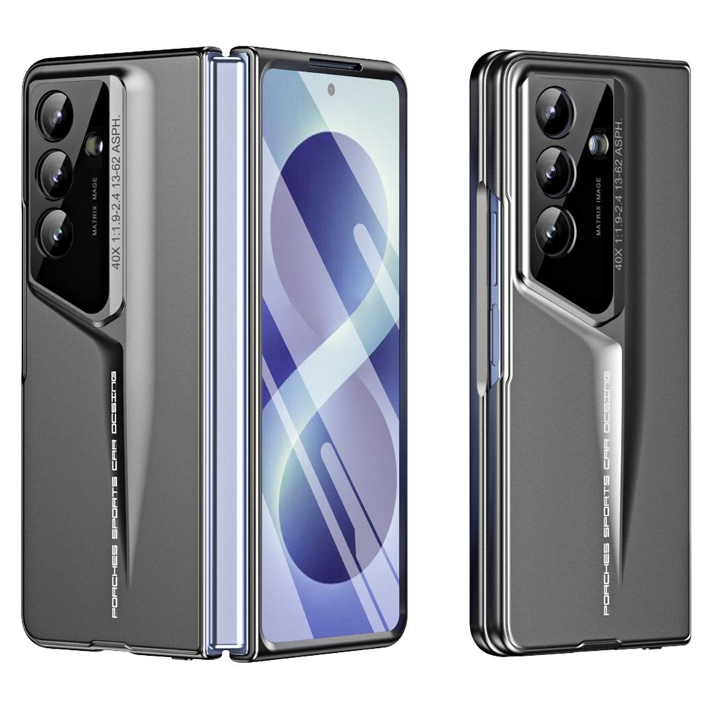 For Samsung Galaxy Z Fold8 Ultra Case PC Hard Phone Cover with Tempered Glass Film