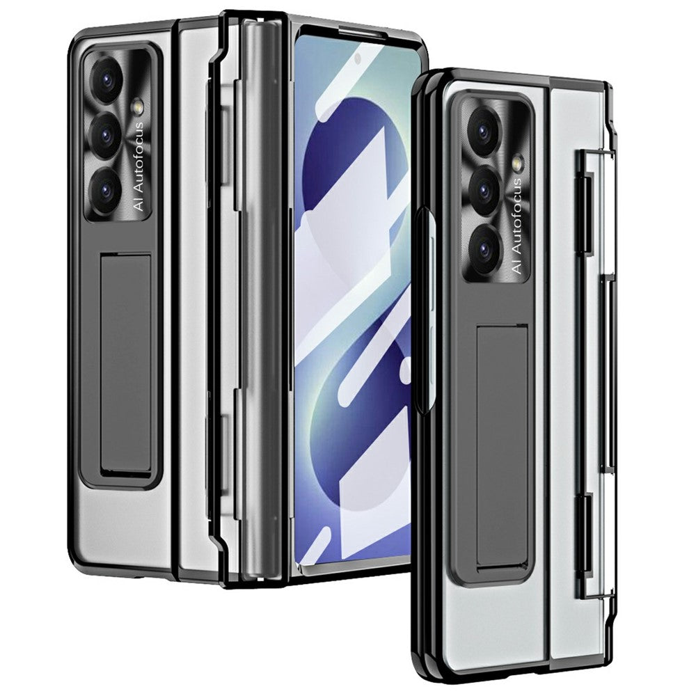 For Samsung Galaxy Z Fold8 Ultra Case Kickstand Hard PC Phone Cover with Screen Film