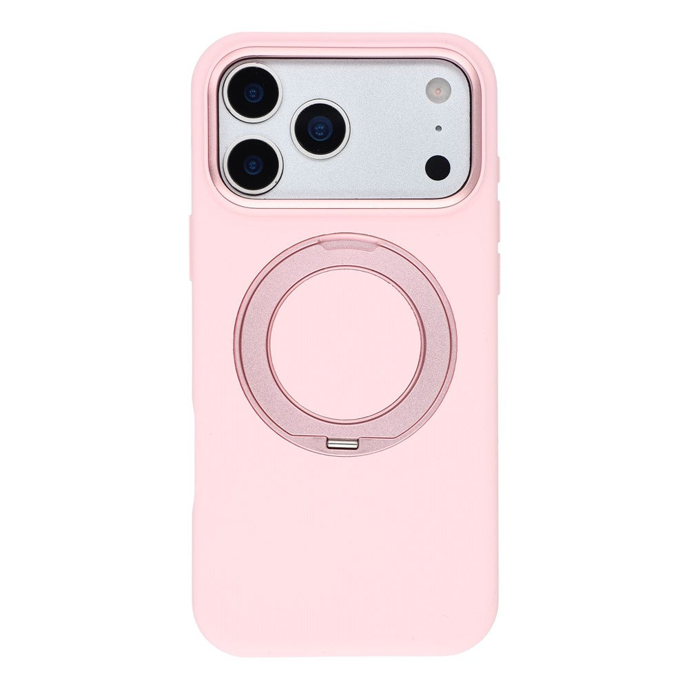 X-LEVEL for iPhone 17 Pro Max Magnetic Case Rotating Kickstand Silicone + Tech Fabric Scratch-Resistant Phone Cover