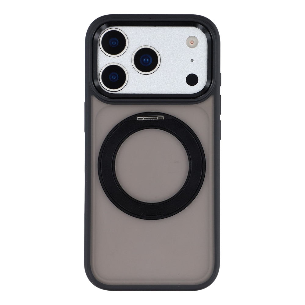 For iPhone 17 Pro Case Rotating Kickstand TPU + PC Anti-slip Matte Phone Back Cover