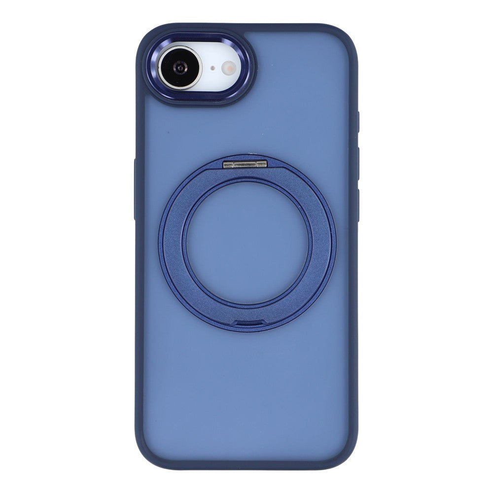 For iPhone 17e / 16e Case Rotating Kickstand TPU + PC Anti-slip Matte Phone Back Cover