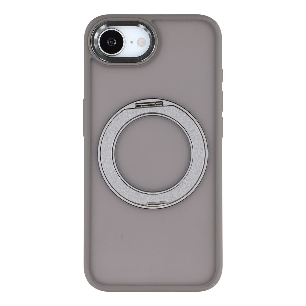 For iPhone 17e / 16e Case Rotating Kickstand TPU + PC Anti-slip Matte Phone Back Cover
