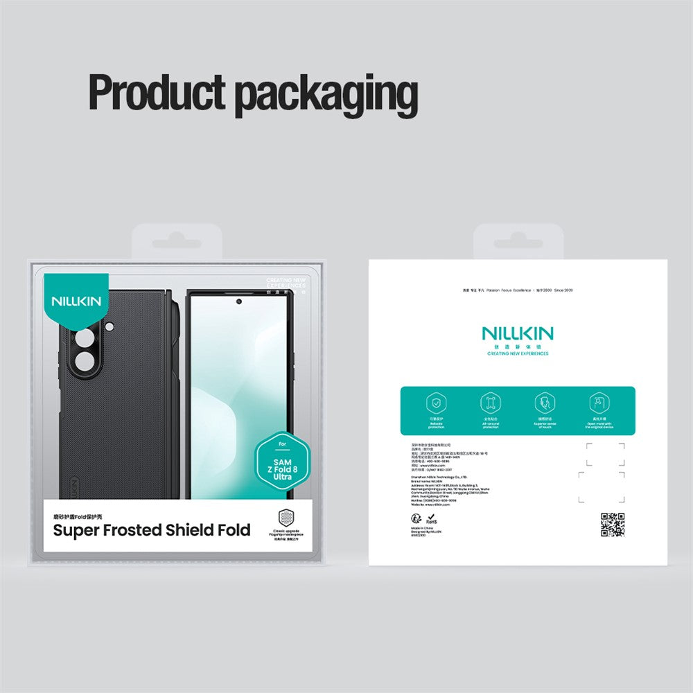 NILLKIN Super Frosted Shield Fold for Samsung Galaxy Z Fold8 Ultra Magnetic Case PC Matte Phone Cover with Stylus Pen
