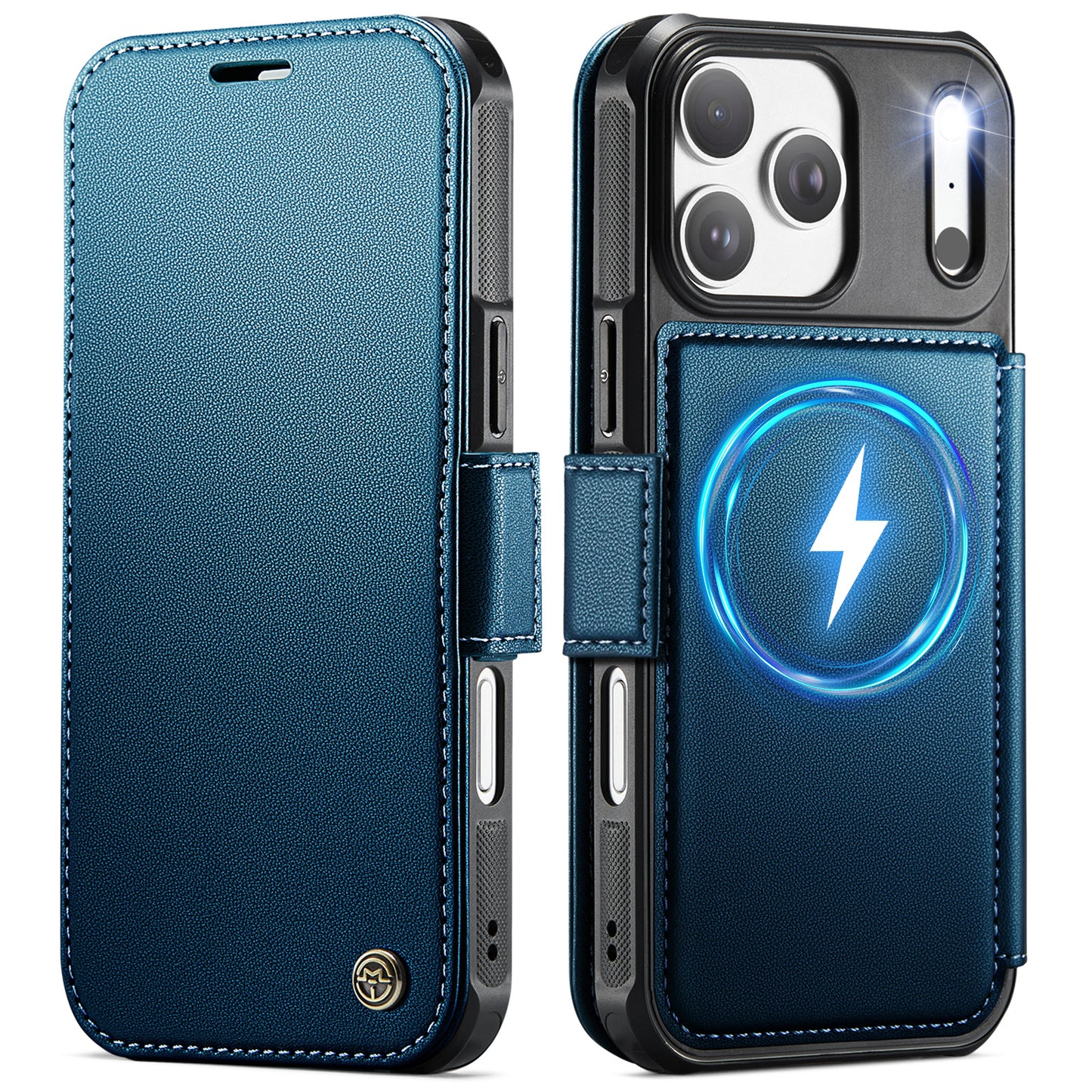 CASEME for iPhone 17 Pro Case 053 Magnetic RFID Blocking Wallet Flip Leather Phone Cover