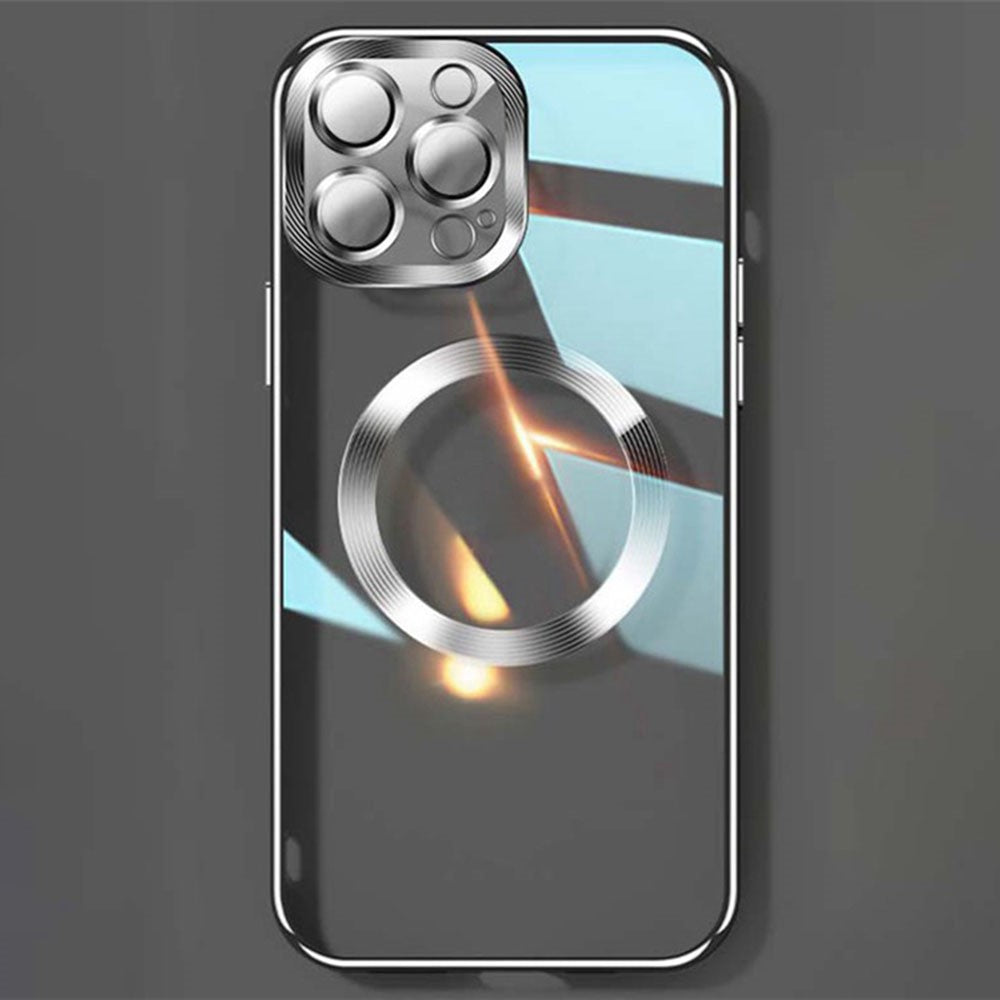 YOOBAO Mobile Phone Case for iPhone 14 Pro Max, Compatible with MagSafe Drop-proof Camera Protection Frame Clear Silicone Phone Cover