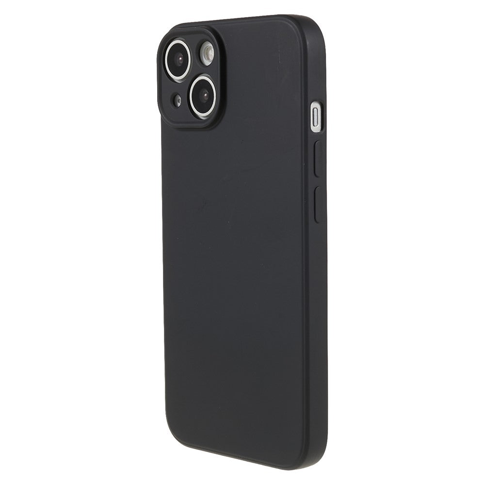 For iPhone 14 Plus Rubberized Anti-Slip Grip Phone Case Soft TPU Fiber Lining Inside Phone Cover