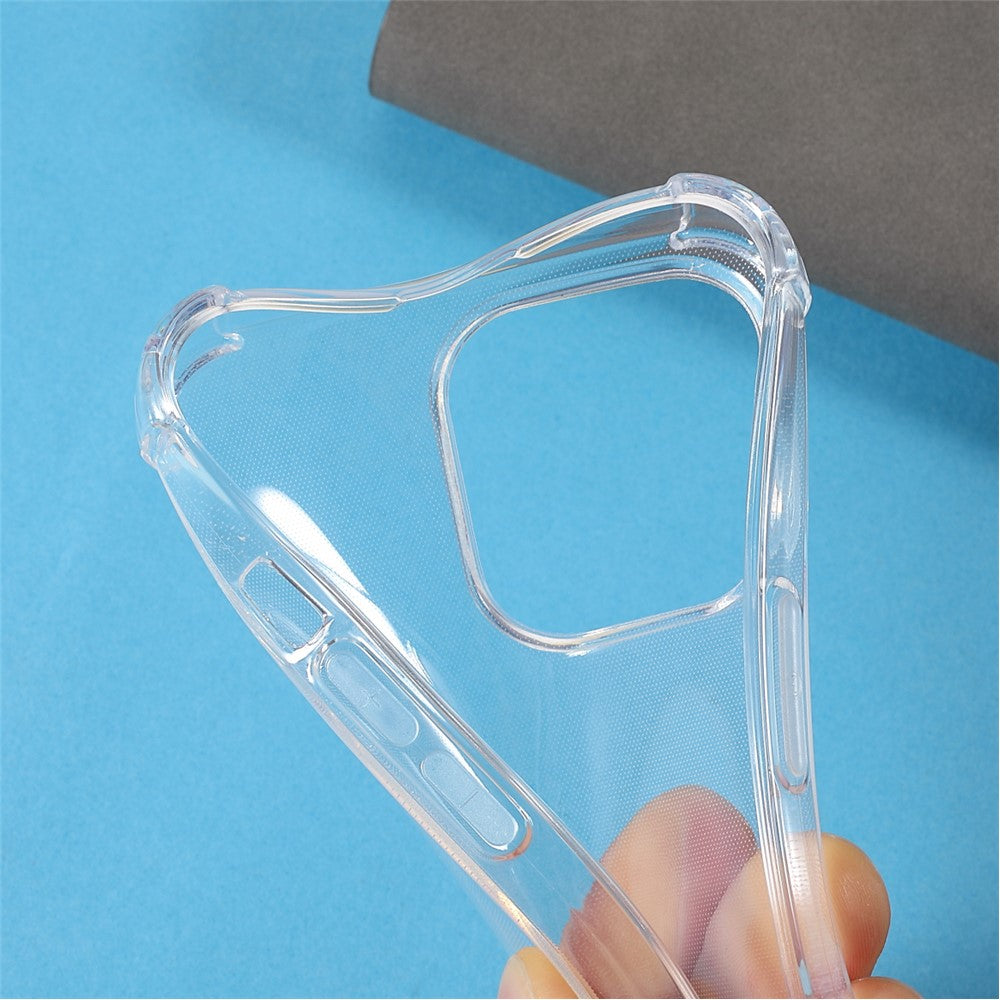 For iPhone 14 Plus TPU Clear Case 4 Corner Shockproof Protection Phone Cover