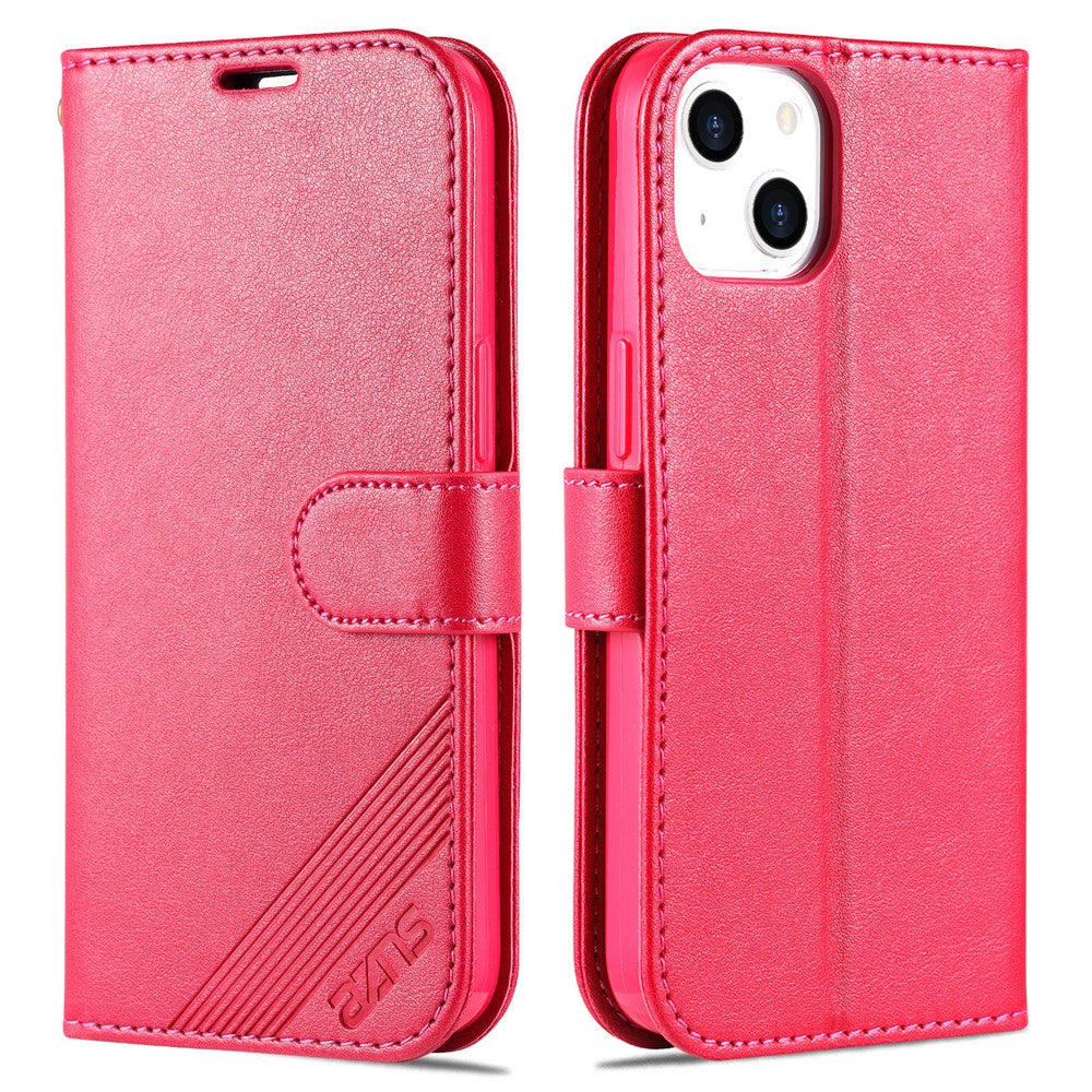 AZNS Phone Wallet Case for iPhone 15 Plus , Stand PU Leather + TPU Phone Cover