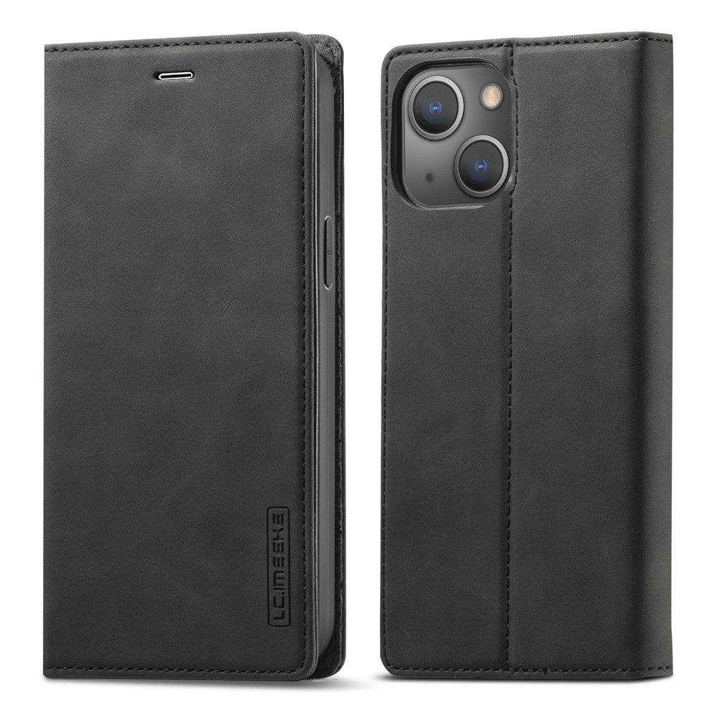 LC.IMEEKE Magnetic Phone Case for iPhone 15 , Microfiber Leather Stand Wallet Cover