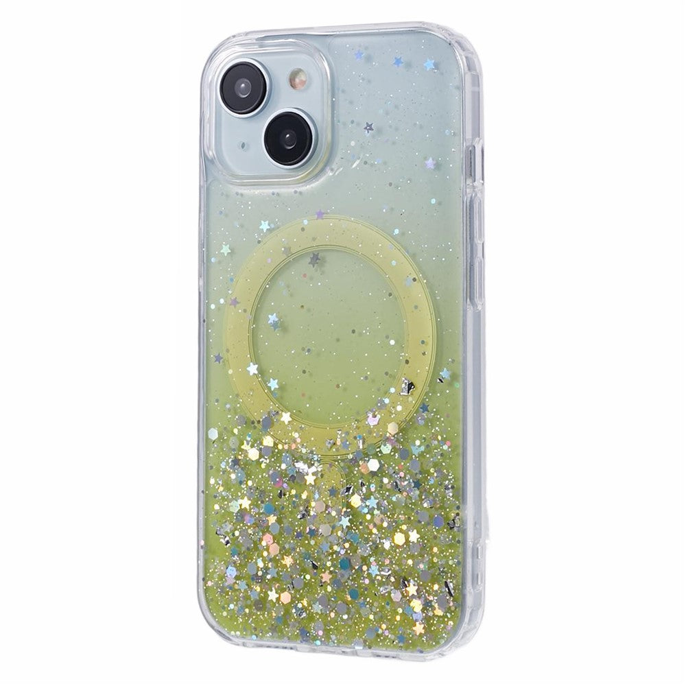JTW Series for iPhone 15 Magnetic Case Gradient Glitter Sequins Epoxy Phone Cover