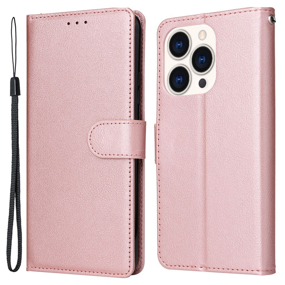 For iPhone 15 Pro Cases PU Leather Phone Cover Cell Phone Case Wallet with Stand Function