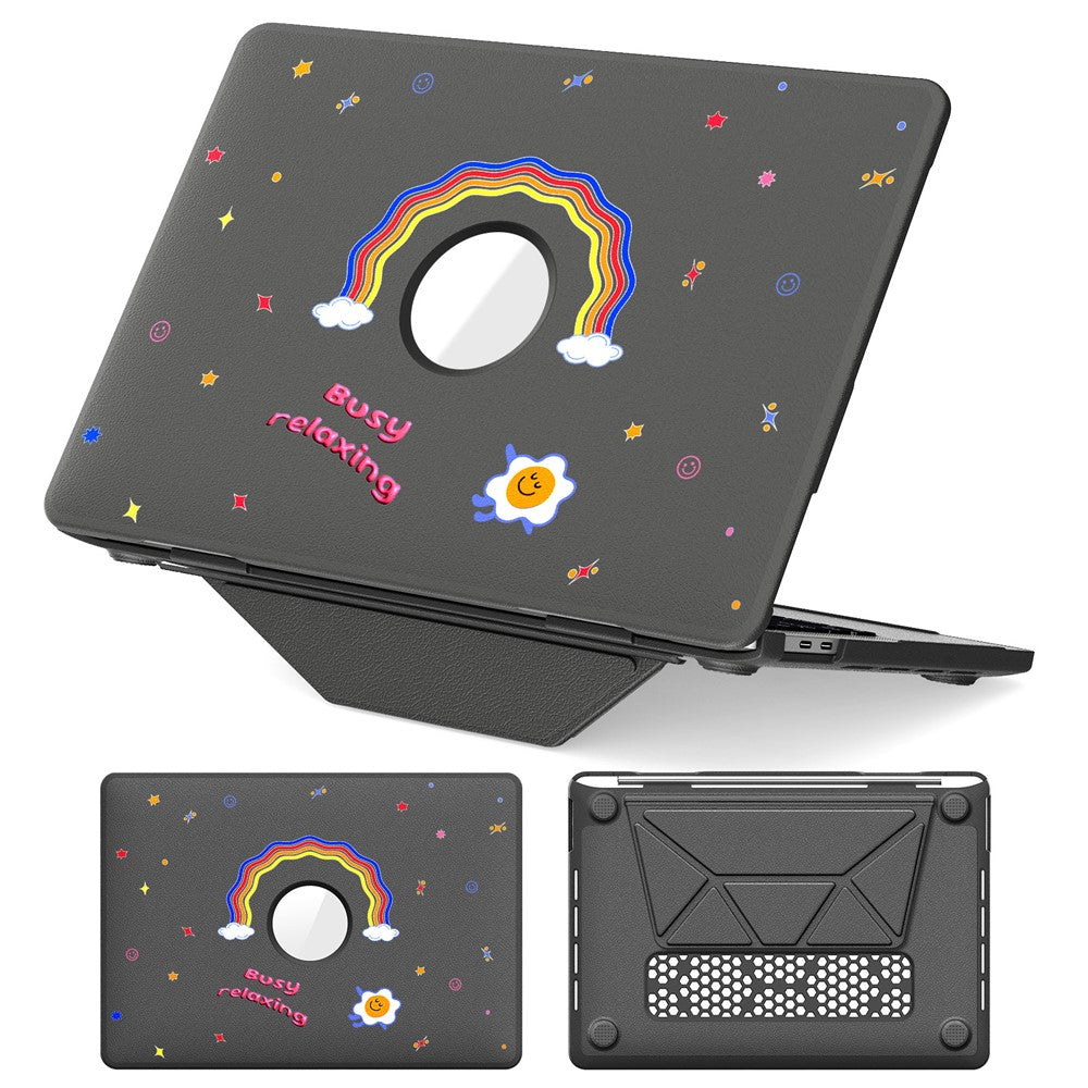 Pattern Printing Laptop Case for MacBook Pro 13 inch (2020) / (2019) / (2018) / (2017) / (2016) Notebook Kickstand Cover
