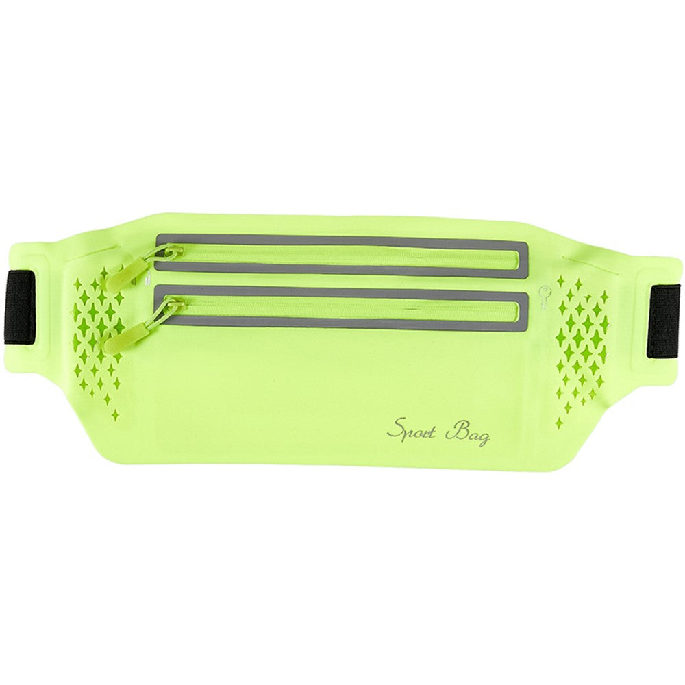 Ultra-thin Dual Zipper Outdoor Running Sports Waist Bag 7.2-inch Phone Storage Fanny Pack