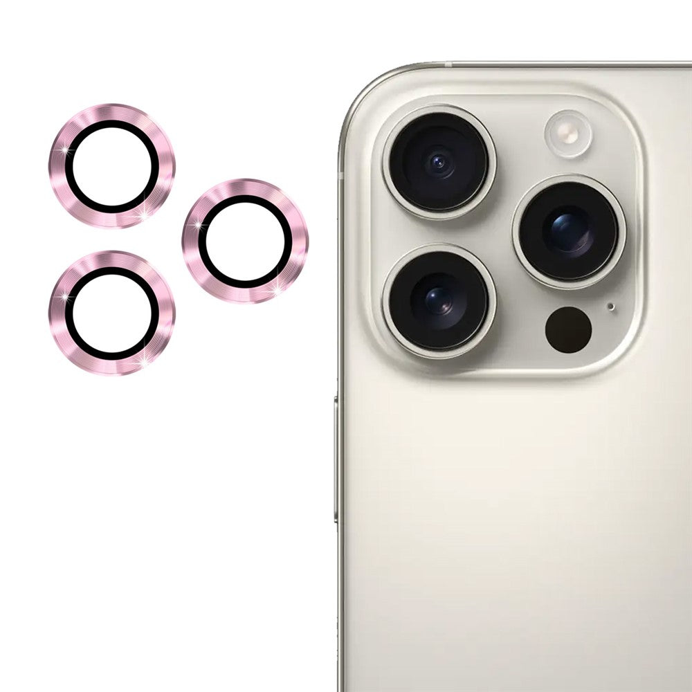 ENKAY HAT PRINCE 1Set For iPhone 16 Pro / 16 Pro Max Camera Lens Protector Metal Individual Ring Lens Film