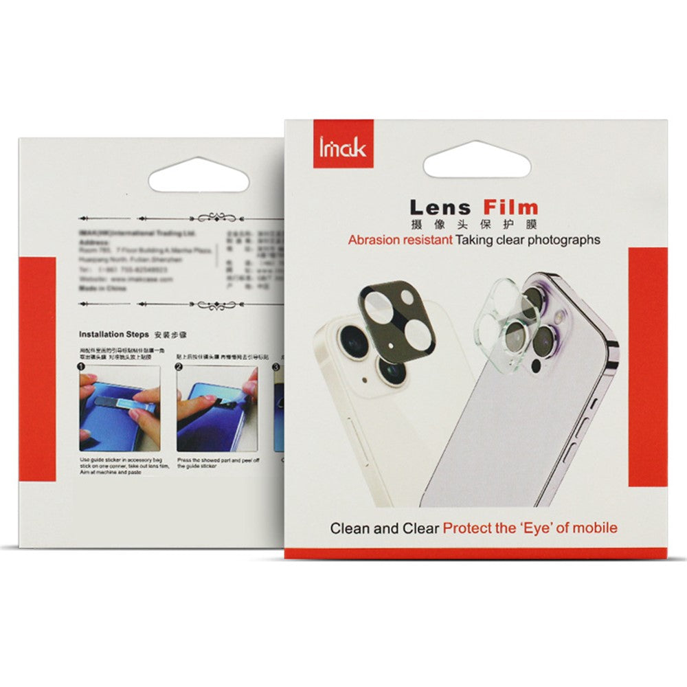 IMAK For iPhone 17e / 16e Tempered Glass Camera Lens Protector + Acrylic Lens Cap