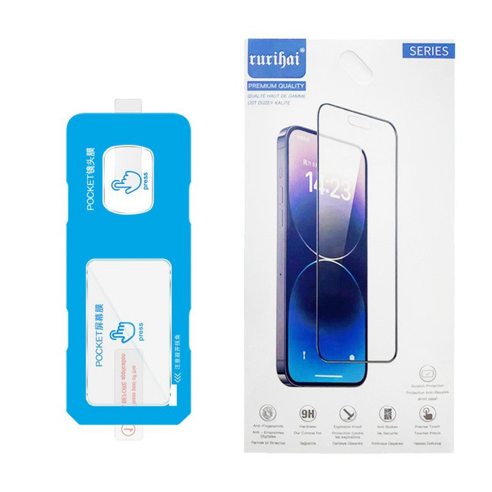 RURIHAI For DJI Osmo Pocket 3 Lens Film + Screen Protector 0.2mm 2.5D High Aluminium-Silicon Glass Guard