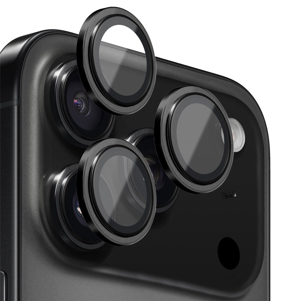 NORTHJO For iPhone 17 Pro Max / 17 Pro Camera Lens Protector Tempered Glass Lens Film Metal Ring Guard 1:1 Original Design