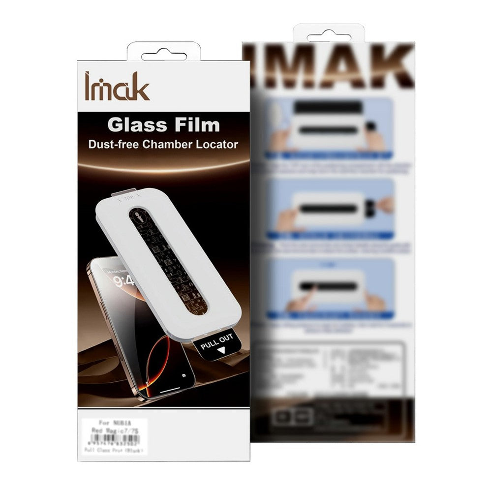 IMAK Tempered Glass For Xiaomi Redmi Turbo 5 Max 5G / Poco X8 Pro Max 5G Full Screen Protector Full Glue Film with Dust-free Installation Tool (Fingerprint Unlock)