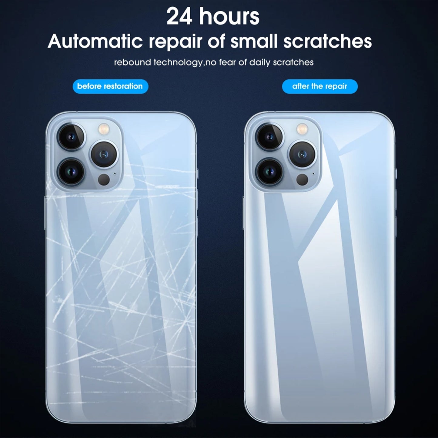 For iPhone 14 25Pcs Back Screen Protector Full Coverage Matte TPU Hydrogel Film