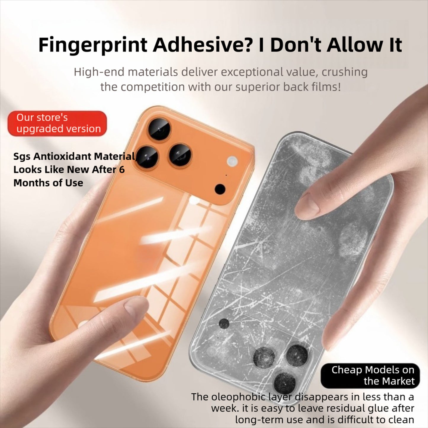 For iPhone 14 5Pcs TPU Hydrogel Film Invisible Self-Healing Anti-Fingerprint Full Cover Back Protector