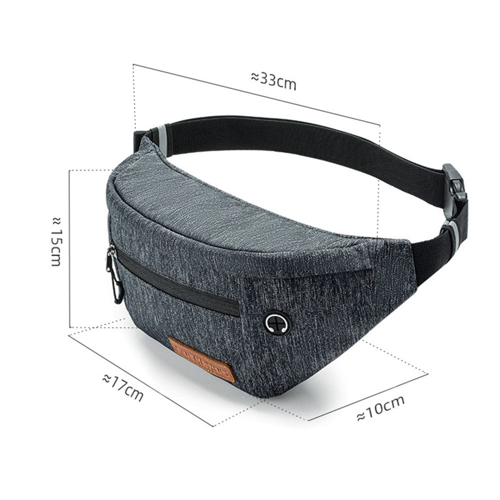 ROCKBROS H33 Polyester Waist Bag Adjustable Crossbody Bag Portable Cycling Camping Chest Bag