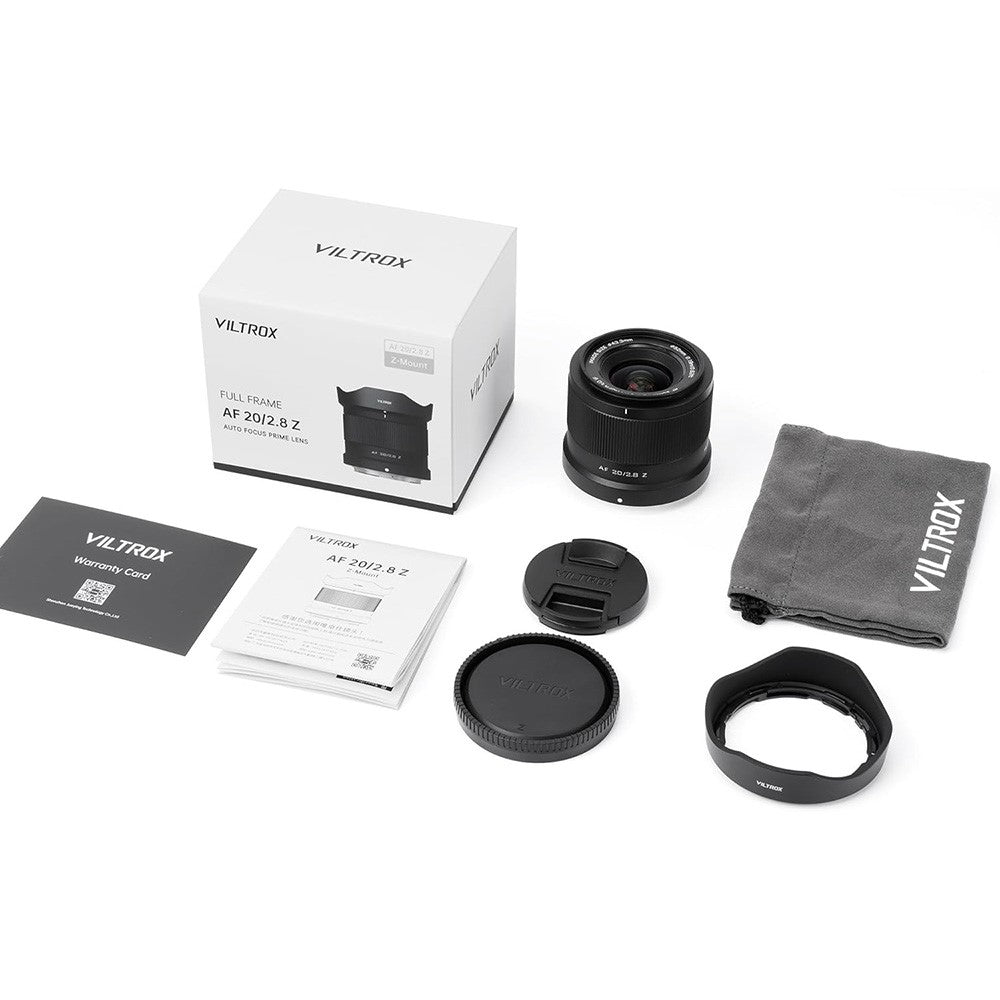VILTROX 20mm F2.8 Z STM Lens for Nikon Z Mount Z8 Z9 Z6 Z7 II Z5 Full Frame AF Prime Wide Angle Lens