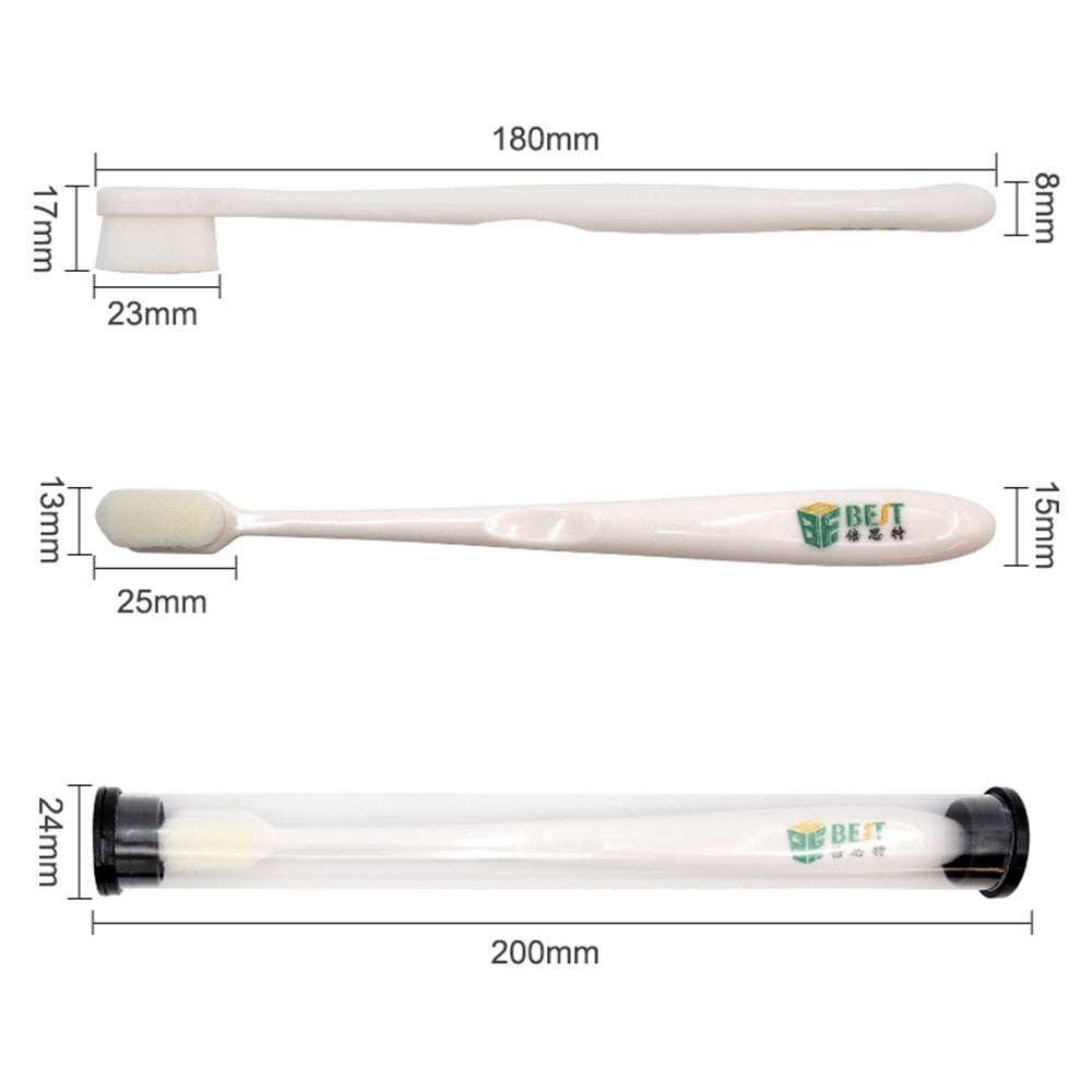 BEST BST-82 Soft Bristle Cleaning Brush, Ergonomic Handle, Portable for PCB, CPU, Phone Cleaning