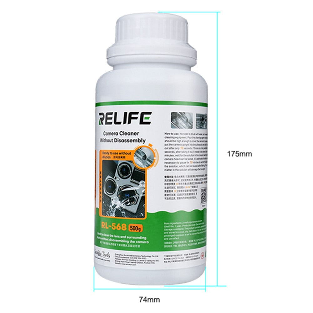 RELIFE RL-568 500g Camera No-Dismantle Cleaning Solution Watermarks Black Spots Removal Solution