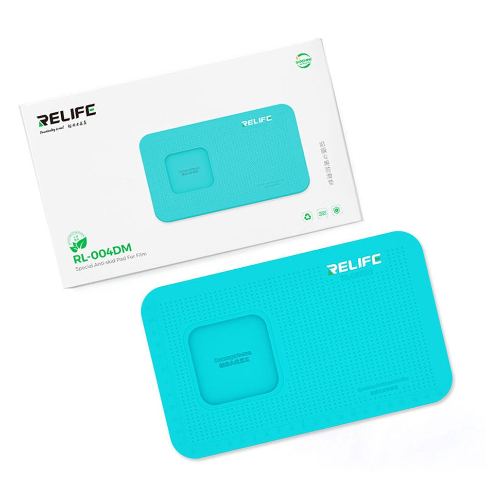 RELIFE RL-004DM Anti-Slip Pad for Phone Film Application Silicone Mat with Camera Cut Out