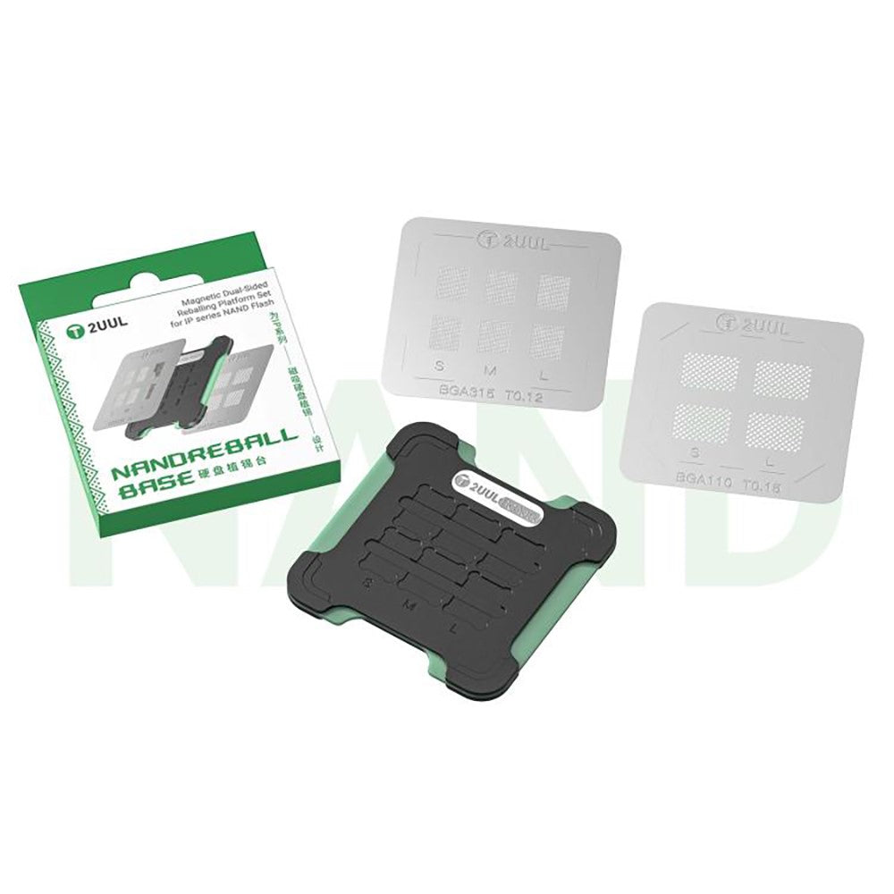 2UUL BH16 NAND Reballing Station Magnetic Double-Sided Soldering Platform Kit for Smartphone / Tablet Repair