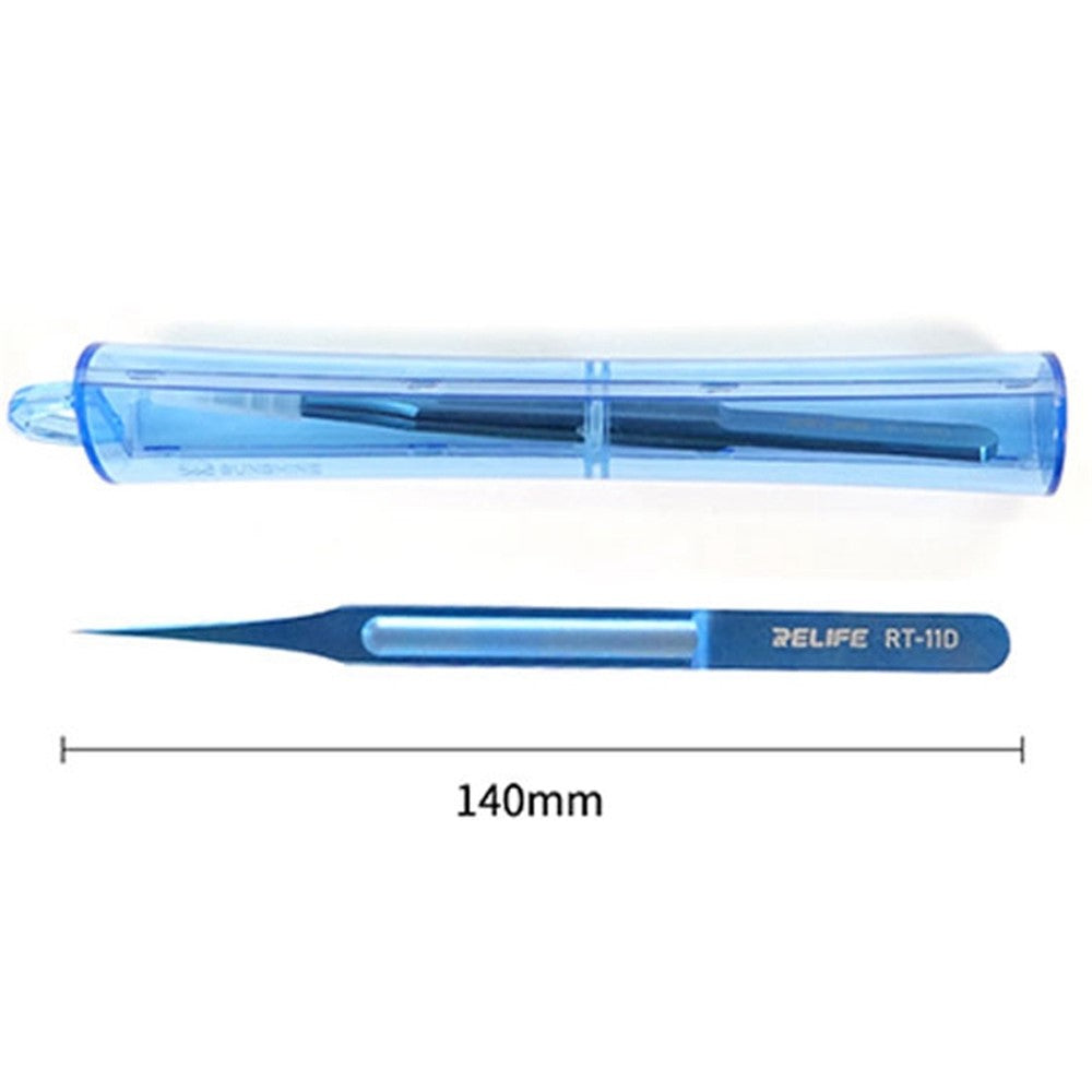 RELIFE RT-11D Ultra-lightweight Precision Tweezers Titanium Alloy Maintenance Tools for Mobile Repair