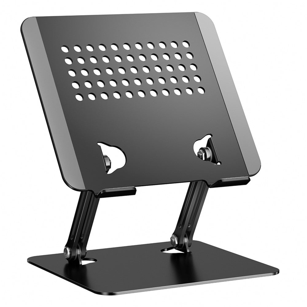 0031 Adjustable Height Angle Laptop Stand Desktop Cooling Metal Support for Notebook / Tablet, Basic Model