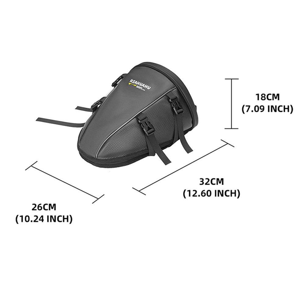 RZAHUAHU 13L Waterproof Motorcycle Rear Seat Bag Large Capacity Hard Shell Multifunctional Motorbike Tail Bag