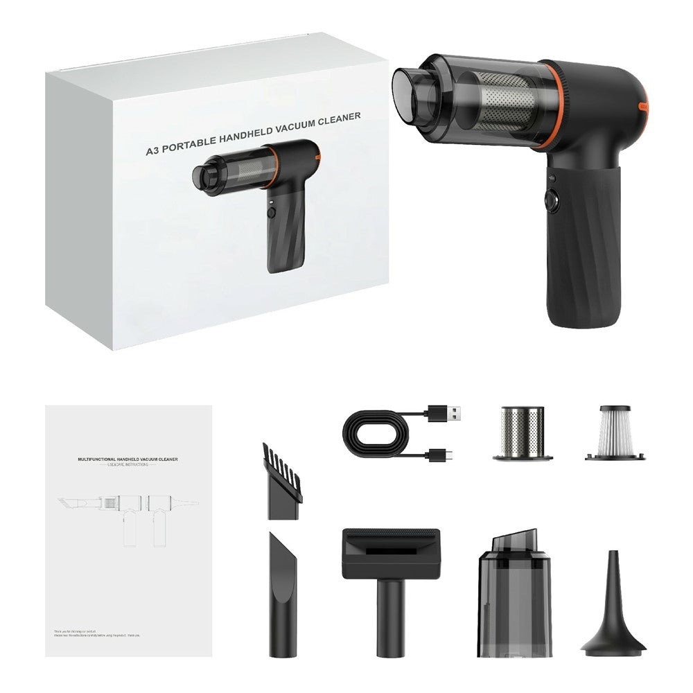 Handheld Mini Car Vacuum Cleaner Rechargeable Wireless Powerful Suction Cleaning Device