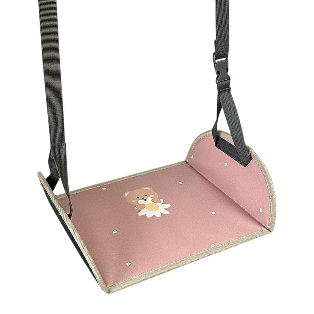 Cartoon Animal Portable Car Seat Footrest for Children Adjustable Height Back Seat Foot Support