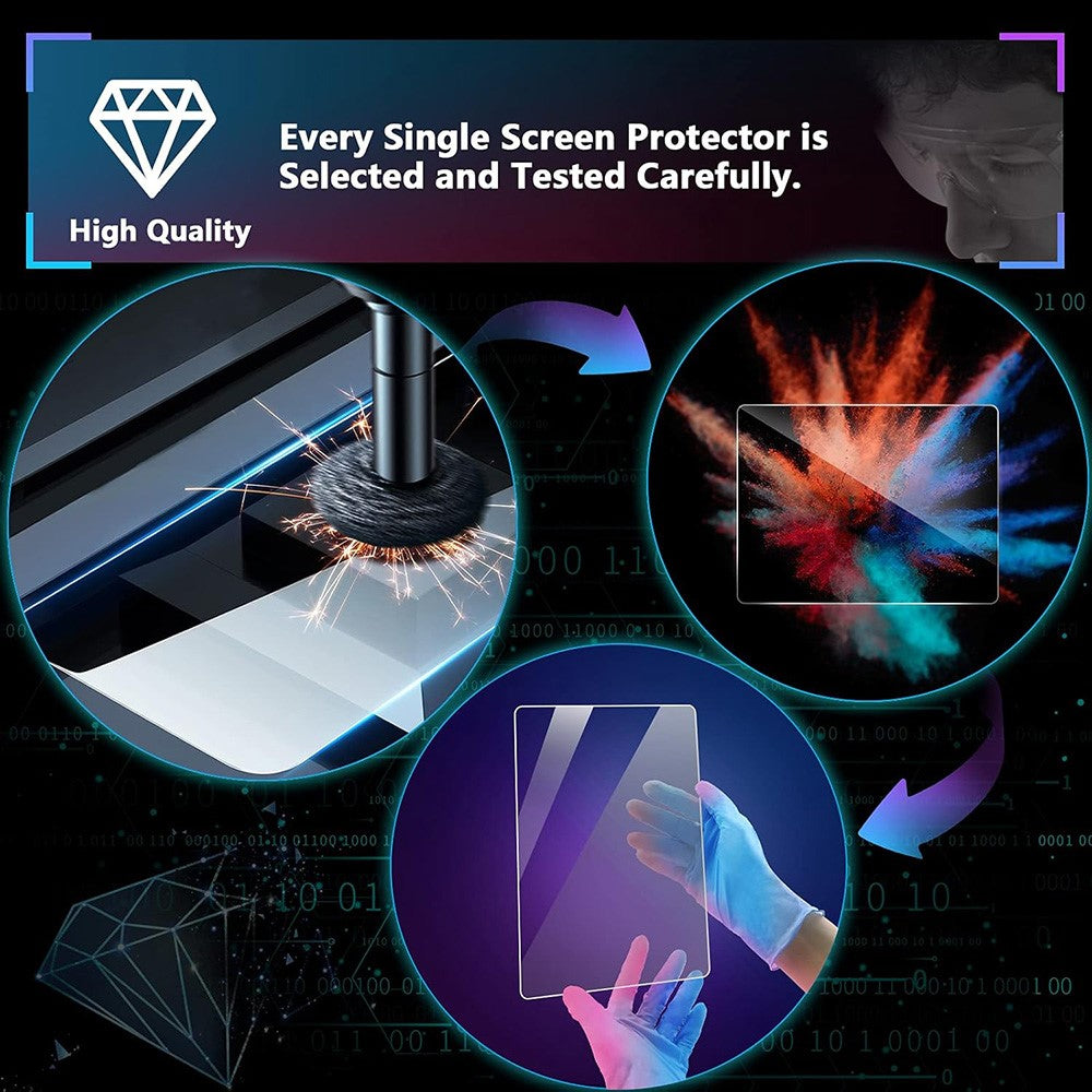 For T-ROC 2018 8 Inch Navigation Screen Protector 9H Hardness Shatterproof Tempered Glass Film (with Knob Holes)