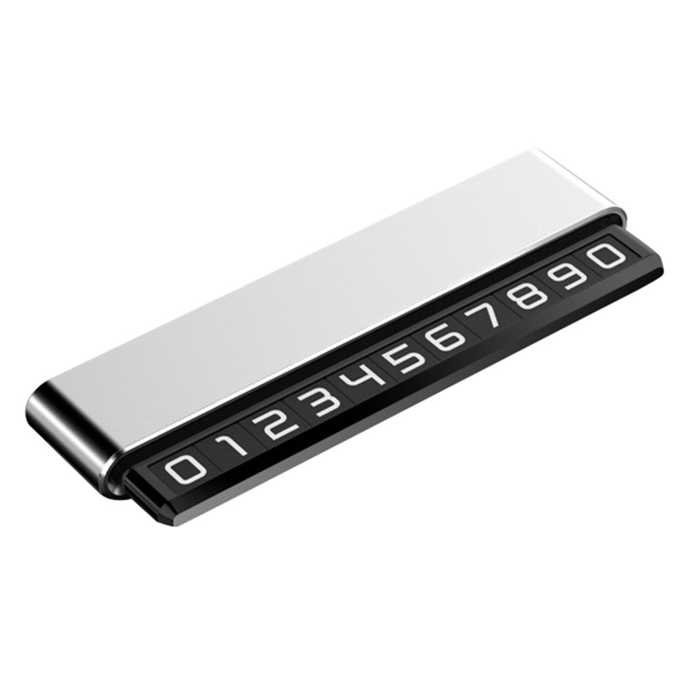 H6S Magnetic Temporary Parking Number Plate Hidden Car High Temperature Resistant Parking Sign, Double Number