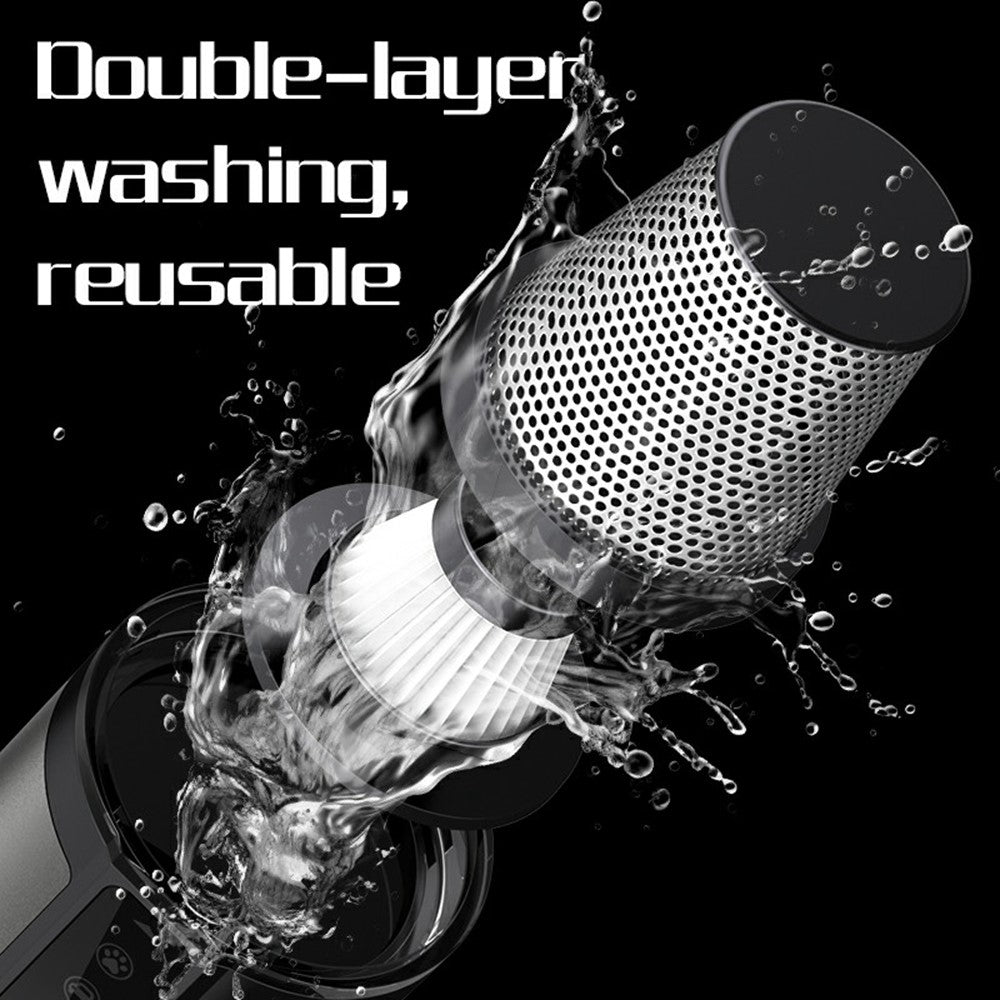 D28 Multifunctional 3 in 1 Car Vacuum Cleaner Inflator Camping Light Brushless Motor Digital Display High Suction Power