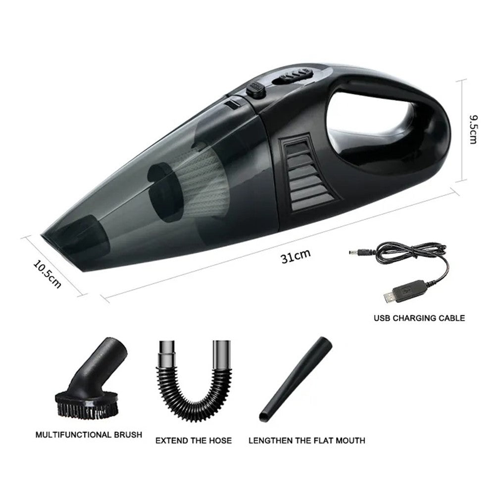 A-016 Powerful Suction Cordless Vacuum Cleaner Rechargeable Car Home Cleaning Tool